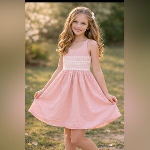 Teeze Me Pink Lace Casual Kids Dress